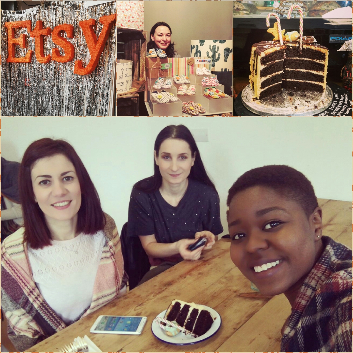 Blogmas day 3- Etsy festive market and tea and cake with friends.